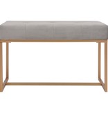 VidaXL Bankje 80 cm fluweel grijs