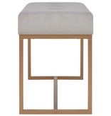 VidaXL Bankje 80 cm fluweel grijs