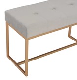 VidaXL Bankje 80 cm fluweel grijs