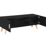 vidaXL Tv-meubel 120x40x46 cm MDF zwart