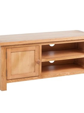 vidaXL Tv-meubel 103x36x46 cm massief eikenhout