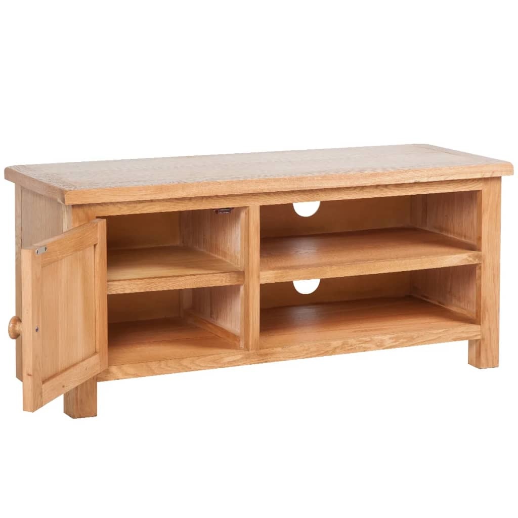 vidaXL Tv-meubel 103x36x46 cm massief eikenhout