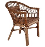 vidaXL Tuinstoelen 4 st natuurlijk rattan bruin