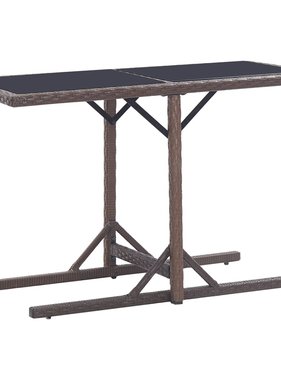 vidaXL Tuintafel 110x53x72 cm bruin