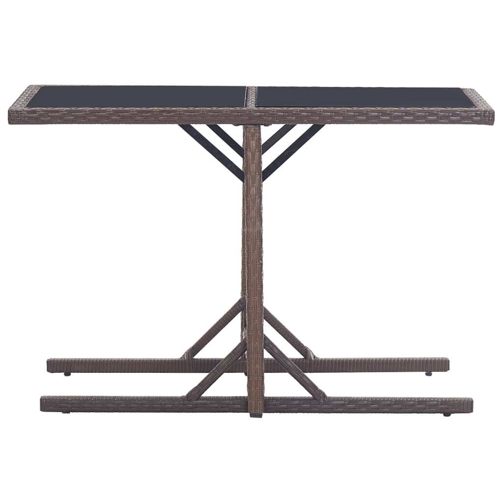 vidaXL Tuintafel 110x53x72 cm bruin