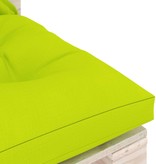 VidaXL Tuinmiddenbank met kussens pallet grenenhout