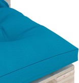 VidaXL Tuinmiddenbank met kussens pallet grenenhout