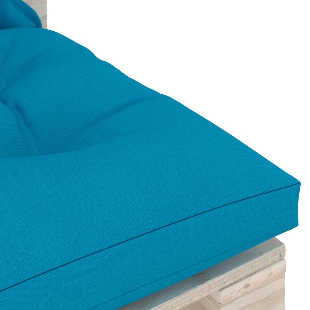 VidaXL Tuinmiddenbank met kussens pallet grenenhout