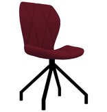 VidaXL Eetkamerstoelen 2 st kunstleer wijnrood