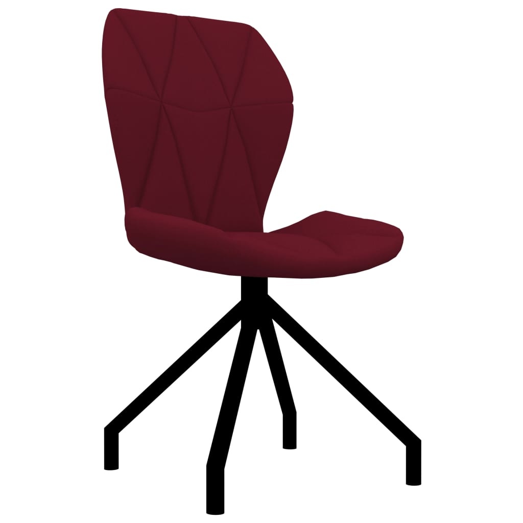 VidaXL Eetkamerstoelen 2 st kunstleer wijnrood