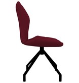 VidaXL Eetkamerstoelen 2 st kunstleer wijnrood