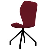 VidaXL Eetkamerstoelen 2 st kunstleer wijnrood