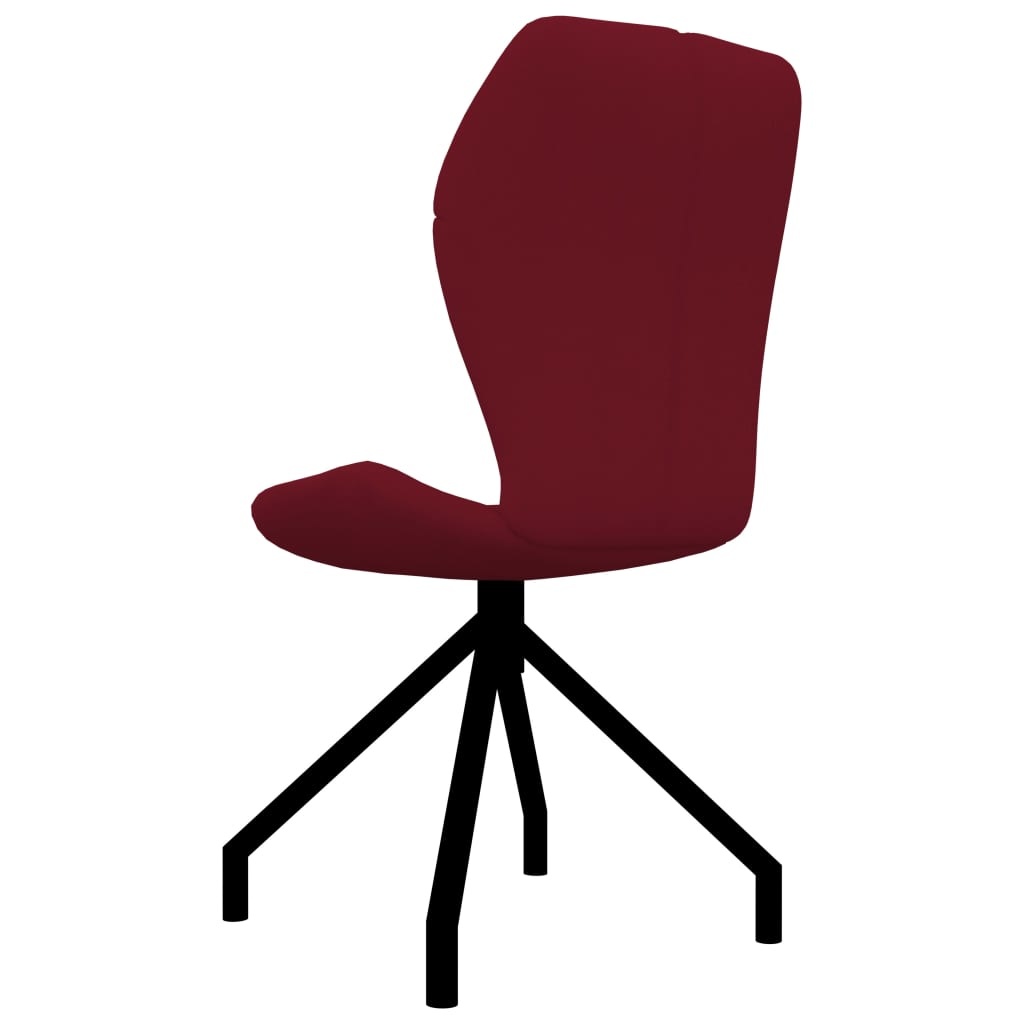 VidaXL Eetkamerstoelen 2 st kunstleer wijnrood
