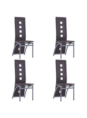VidaXL Eetkamerstoelen 4 st kunstleer bruin