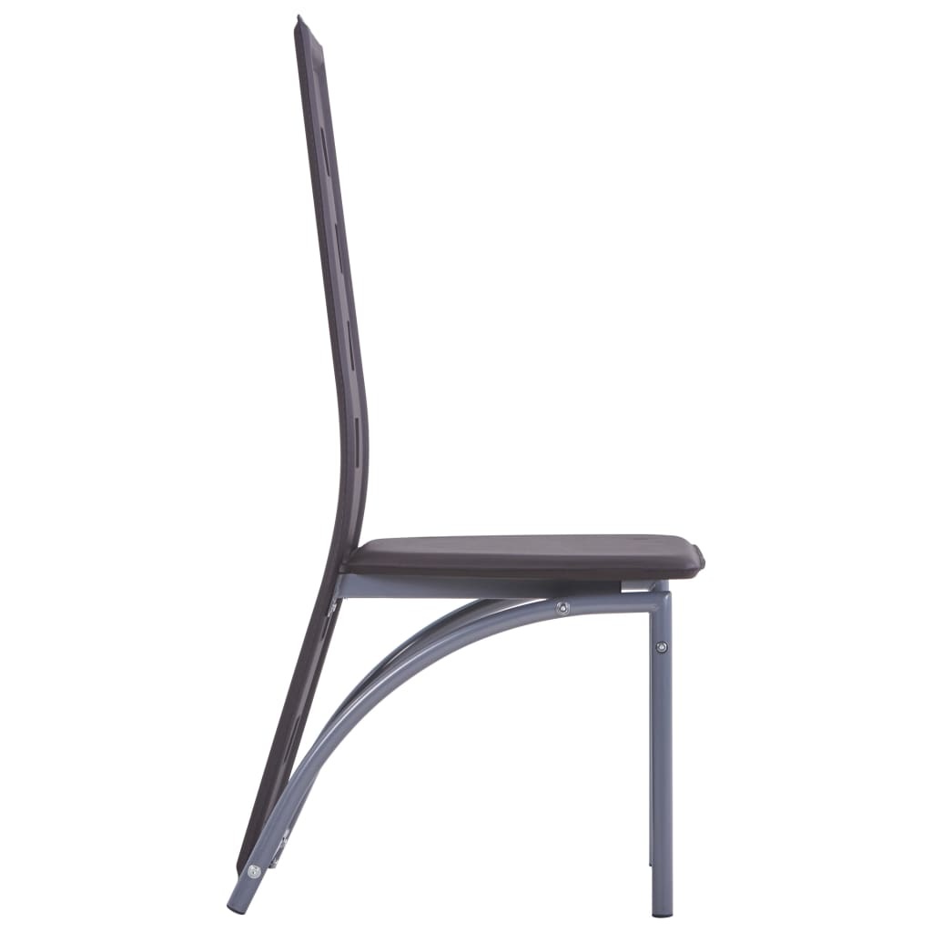 VidaXL Eetkamerstoelen 4 st kunstleer bruin