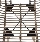 VidaXL Eetkamerstoelen 6 st natuurlijk rattan bruin