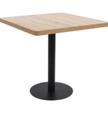 VidaXL Bistrotafel 80x80 cm MDF lichtbruin
