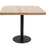 VidaXL Bistrotafel 80x80 cm MDF lichtbruin