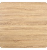 VidaXL Bistrotafel 80x80 cm MDF lichtbruin
