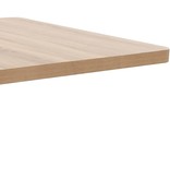 VidaXL Bistrotafel 80x80 cm MDF lichtbruin