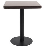 VidaXL Bistrotafel 60x60 cm MDF donkerbruin