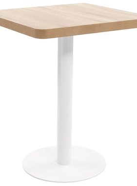 VidaXL Bistrotafel 60x60 cm MDF lichtbruin