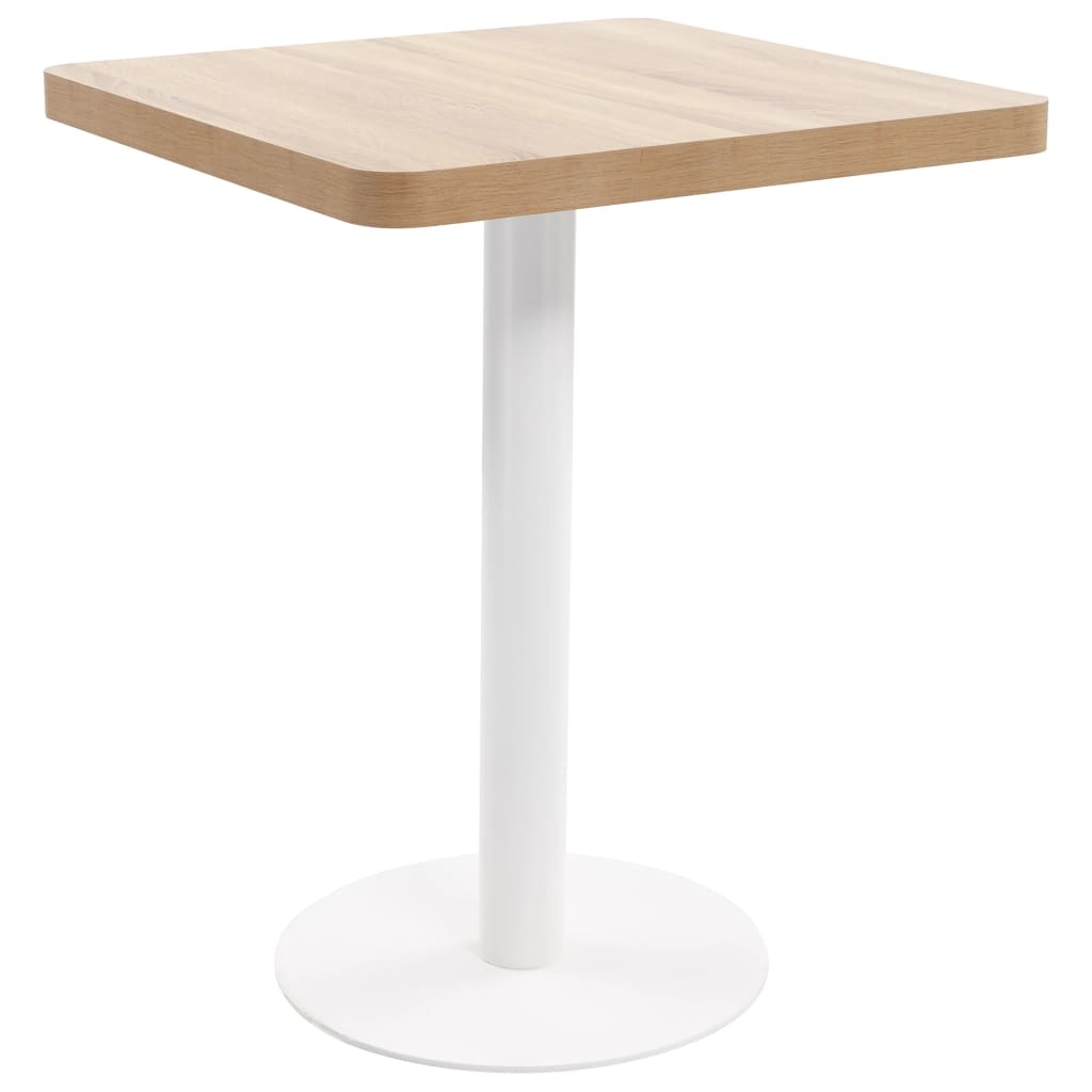 VidaXL Bistrotafel 60x60 cm MDF lichtbruin