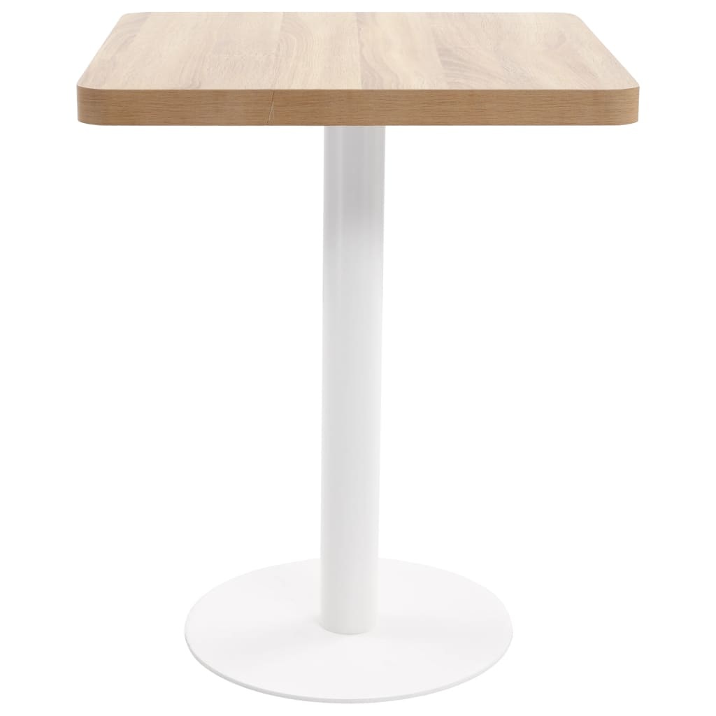 VidaXL Bistrotafel 60x60 cm MDF lichtbruin