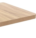VidaXL Bistrotafel 60x60 cm MDF lichtbruin