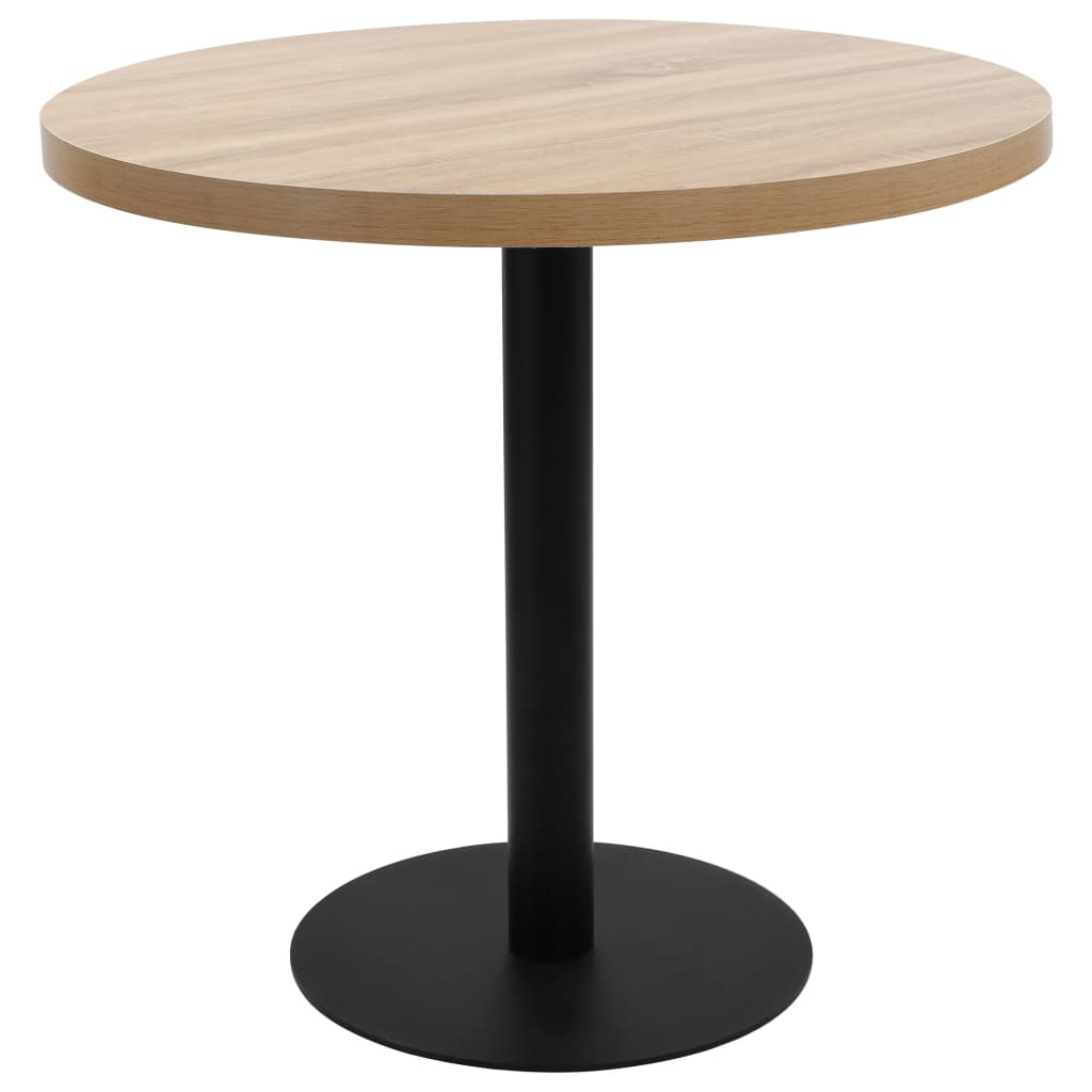 VidaXL Bistrotafel 80 cm MDF lichtbruin