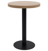 vidaXL Bistrotafel 60 cm MDF lichtbruin