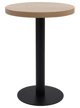 vidaXL Bistrotafel 60 cm MDF lichtbruin