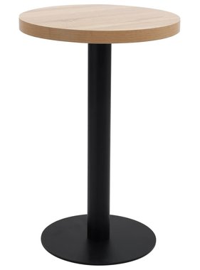 vidaXL Bistrotafel 50 cm MDF lichtbruin