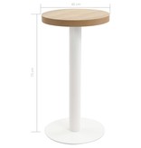 vidaXL Bistrotafel 40 cm MDF lichtbruin