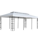 vidaXL Tuinpaviljoen 3x6 m wit