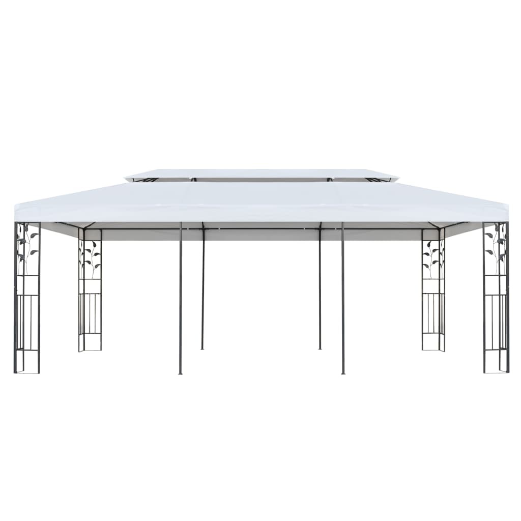 vidaXL Tuinpaviljoen 3x6 m wit