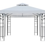 vidaXL Tuinpaviljoen 3x6 m wit