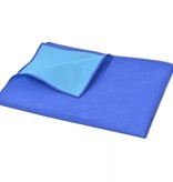 vidaXL Picknickkleed 150x200 cm blauw en lichtblauw