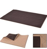 vidaXL Picknickkleed 100x150 cm beige en bruin