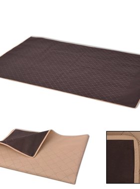 vidaXL Picknickkleed 100x150 cm beige en bruin