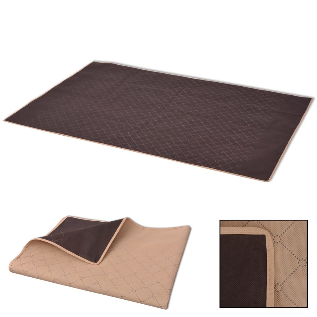 vidaXL Picknickkleed 100x150 cm beige en bruin