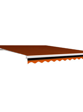 VidaXL Luifeldoek 300x250 cm canvas oranje en bruin