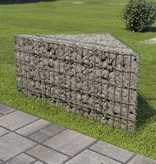 vidaXL Gabion plantenbak verhoogd 75x75x50 cm gegalvaniseerd staal