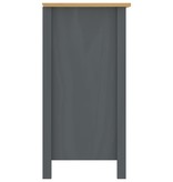 VidaXL Dressoir Hill Range 125x40x80 cm massief grenenhout grijs