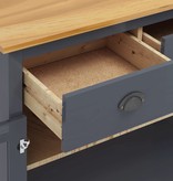VidaXL Dressoir Hill Range 90x40x80 cm massief grenenhout grijs