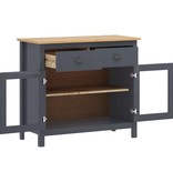 VidaXL Dressoir Hill Range 90x40x80 cm massief grenenhout grijs