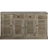 VidaXL Dressoir 145x32,5x77 cm massief mindihout