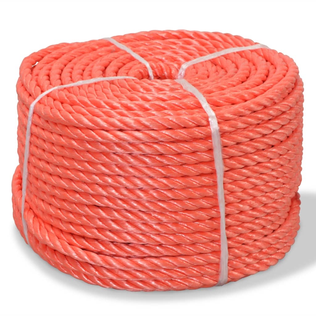 vidaXL Touw gedraaid 14 mm 250 m polypropyleen oranje