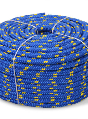 vidaXL Boot touw 6 mm 500 m polypropyleen blauw