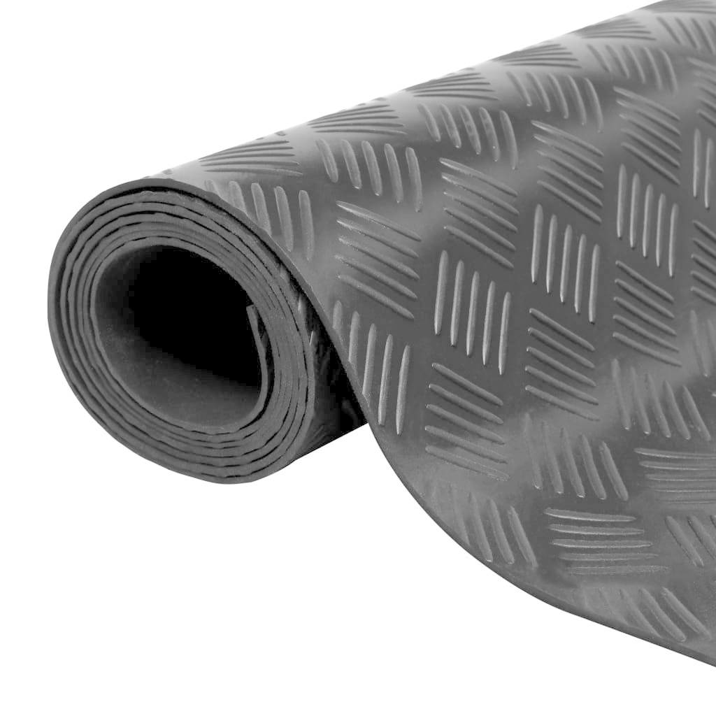 vidaXL Rubberen anti-slip vloermat 5x1m traanplaat